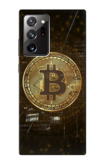 S3798 Crypto-monnaie Bitcoin Etui Coque Housse pour Samsung Galaxy Note 20 Ultra, Ultra 5G