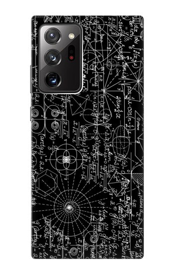 S3808 Tableau noir de mathématiques Etui Coque Housse pour Samsung Galaxy Note 20 Ultra, Ultra 5G