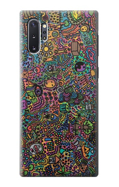 S3815 Art psychédélique Etui Coque Housse pour Samsung Galaxy Note 10 Plus