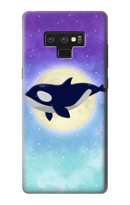 S3807 Killer Whale Orca Lune Pastel Fantaisie Etui Coque Housse pour Note 9 Samsung Galaxy Note9