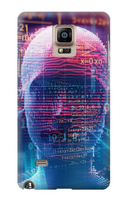 S3800 Visage humain numérique Etui Coque Housse pour Samsung Galaxy Note 4