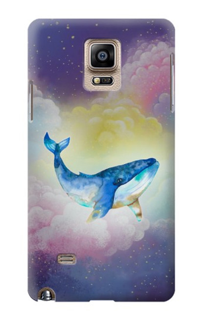 S3802 Rêve Baleine Pastel Fantaisie Etui Coque Housse pour Samsung Galaxy Note 4