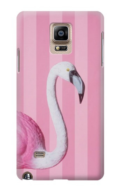 S3805 Flamant Rose Pastel Etui Coque Housse pour Samsung Galaxy Note 4
