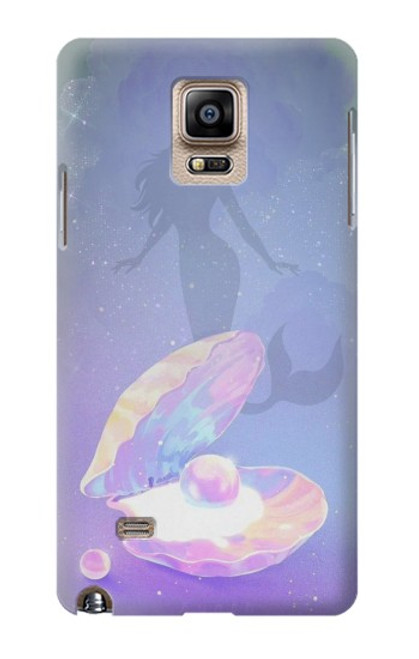 S3823 Beauté Perle Sirène Etui Coque Housse pour Samsung Galaxy Note 4