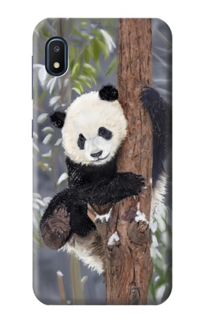 S3793 Peinture de neige mignon bébé panda Etui Coque Housse pour Samsung Galaxy A10e