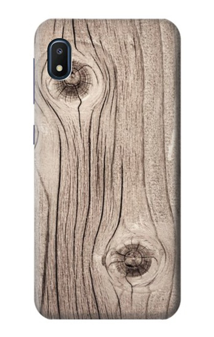 S3822 Graphique de la texture du bois imprimé Etui Coque Housse pour Samsung Galaxy A10e