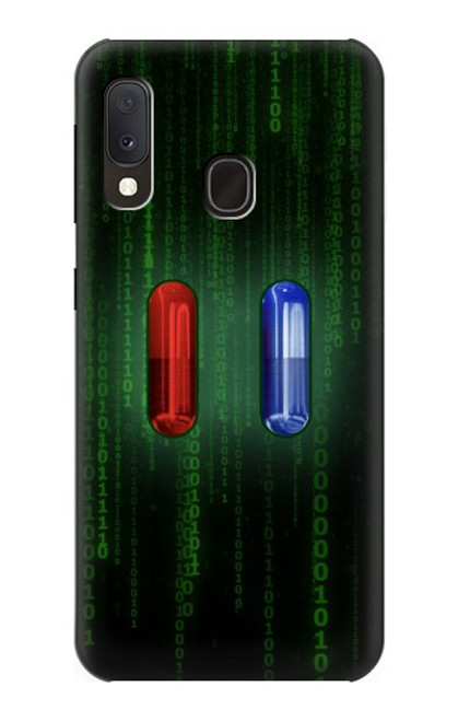 S3816 Comprimé Rouge Comprimé Bleu Capsule Etui Coque Housse pour Samsung Galaxy A20e