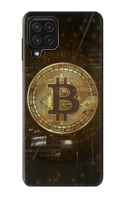 S3798 Crypto-monnaie Bitcoin Etui Coque Housse pour Samsung Galaxy A22 4G