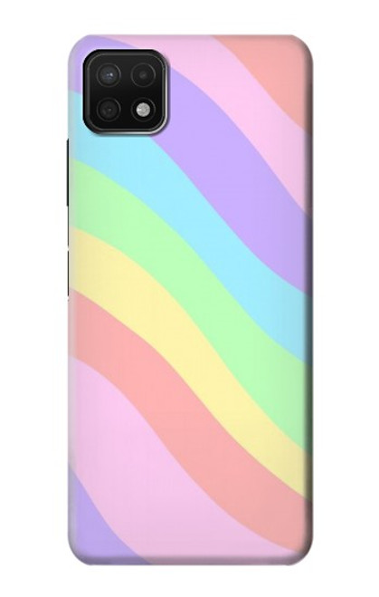 S3810 Vague d'été licorne pastel Etui Coque Housse pour Samsung Galaxy A22 5G