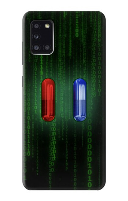 S3816 Comprimé Rouge Comprimé Bleu Capsule Etui Coque Housse pour Samsung Galaxy A31