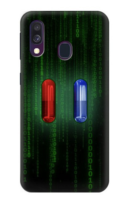 S3816 Comprimé Rouge Comprimé Bleu Capsule Etui Coque Housse pour Samsung Galaxy A40