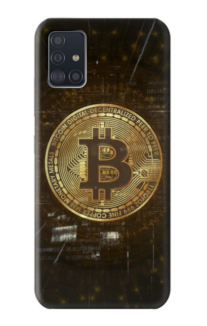 S3798 Crypto-monnaie Bitcoin Etui Coque Housse pour Samsung Galaxy A51 5G