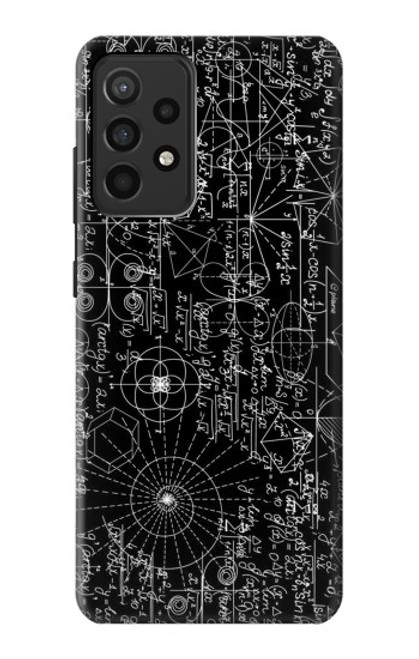 S3808 Tableau noir de mathématiques Etui Coque Housse pour Samsung Galaxy A52, Galaxy A52 5G