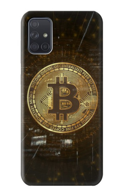 S3798 Crypto-monnaie Bitcoin Etui Coque Housse pour Samsung Galaxy A71 5G