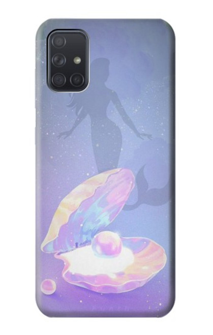 S3823 Beauté Perle Sirène Etui Coque Housse pour Samsung Galaxy A71 5G