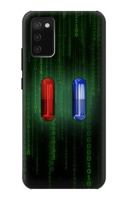 S3816 Comprimé Rouge Comprimé Bleu Capsule Etui Coque Housse pour Samsung Galaxy A02s, Galaxy M02s