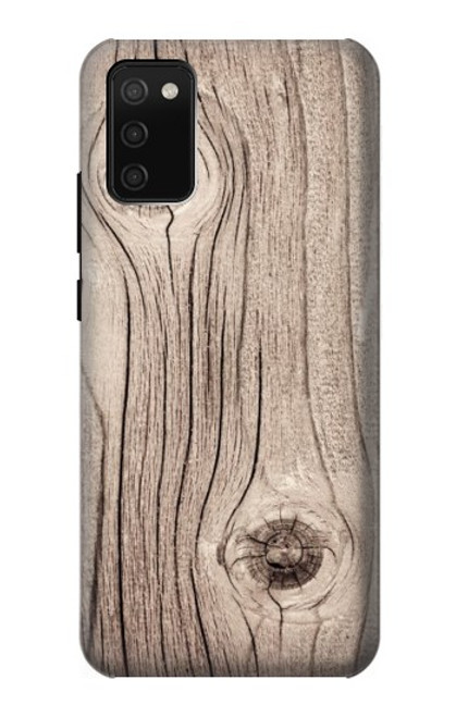 S3822 Graphique de la texture du bois imprimé Etui Coque Housse pour Samsung Galaxy A02s, Galaxy M02s