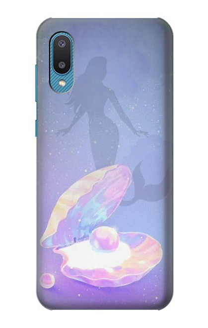 S3823 Beauté Perle Sirène Etui Coque Housse pour Samsung Galaxy A04, Galaxy A02, M02