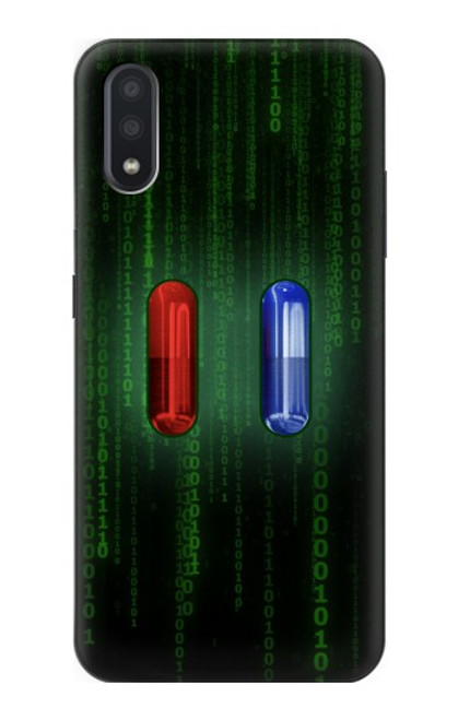 S3816 Comprimé Rouge Comprimé Bleu Capsule Etui Coque Housse pour Samsung Galaxy A01