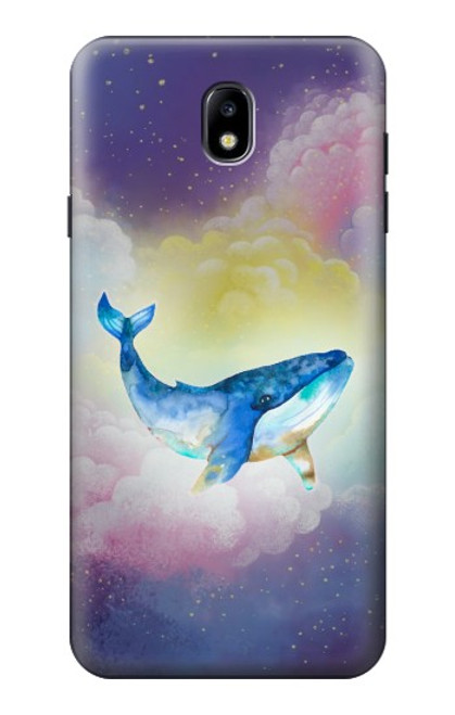 S3802 Rêve Baleine Pastel Fantaisie Etui Coque Housse pour Samsung Galaxy J7 (2018), J7 Aero, J7 Top, J7 Aura, J7 Crown, J7 Refine, J7 Eon, J7 V 2nd Gen, J7 Star