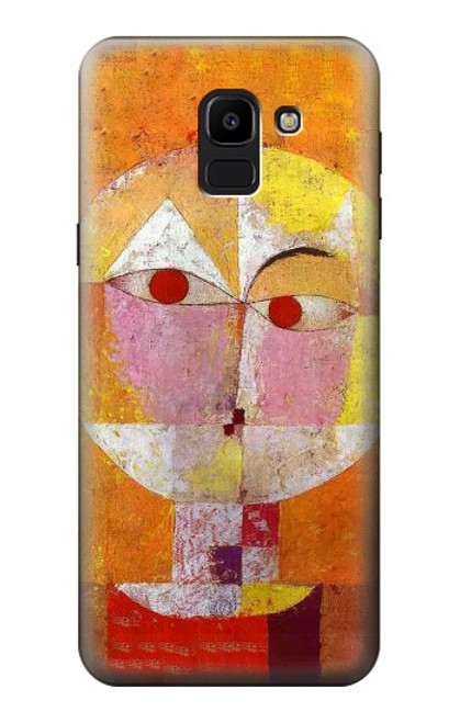 S3811 Paul Klee Senecio Homme Tête Etui Coque Housse pour Samsung Galaxy J6 (2018)