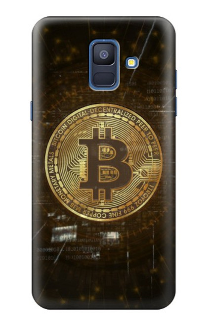 S3798 Crypto-monnaie Bitcoin Etui Coque Housse pour Samsung Galaxy A6 (2018)