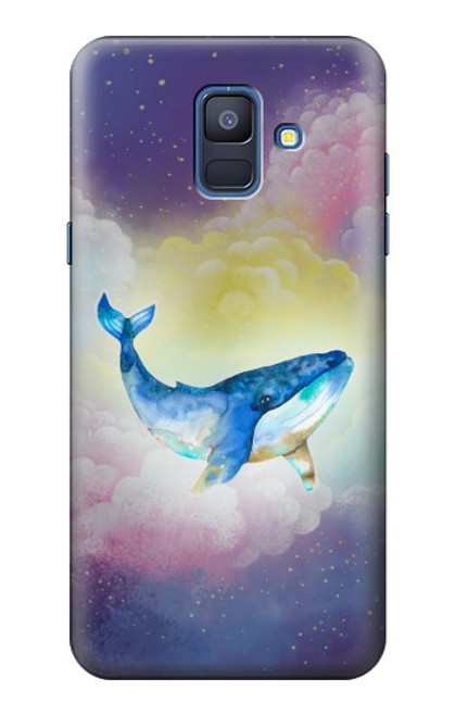 S3802 Rêve Baleine Pastel Fantaisie Etui Coque Housse pour Samsung Galaxy A6 (2018)