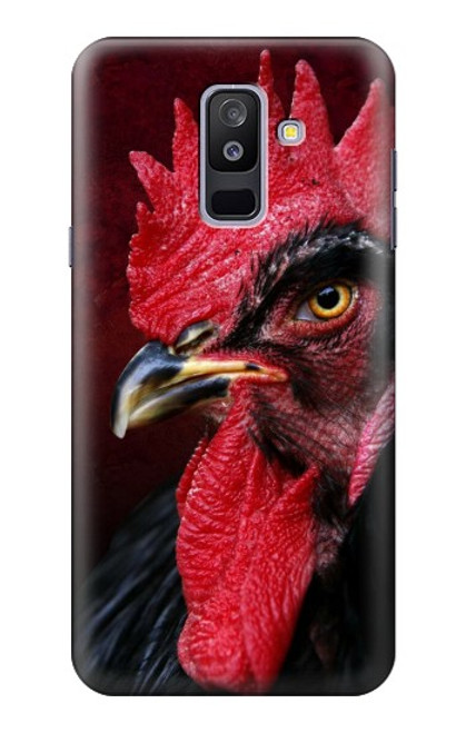 S3797 Poulet Coq Etui Coque Housse pour Samsung Galaxy A6+ (2018), J8 Plus 2018, A6 Plus 2018