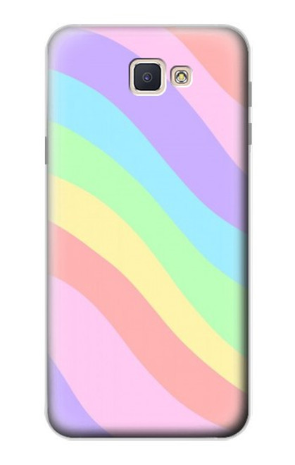 S3810 Vague d'été licorne pastel Etui Coque Housse pour Samsung Galaxy J7 Prime (SM-G610F)