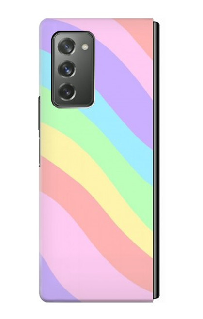 S3810 Vague d'été licorne pastel Etui Coque Housse pour Samsung Galaxy Z Fold2 5G