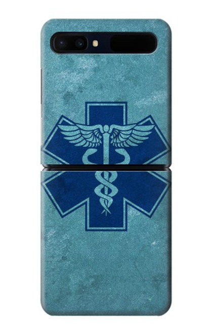 S3824 Symbole Médical Caducée Etui Coque Housse pour Samsung Galaxy Z Flip 5G