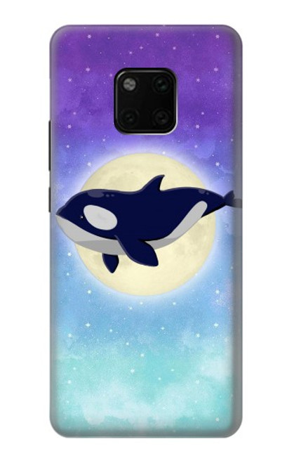 S3807 Killer Whale Orca Lune Pastel Fantaisie Etui Coque Housse pour Huawei Mate 20 Pro