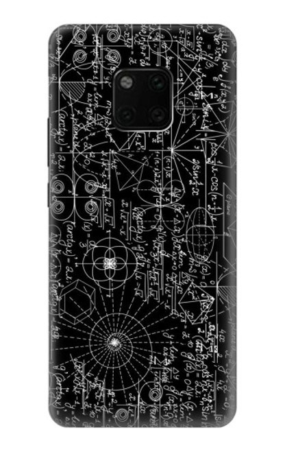 S3808 Tableau noir de mathématiques Etui Coque Housse pour Huawei Mate 20 Pro