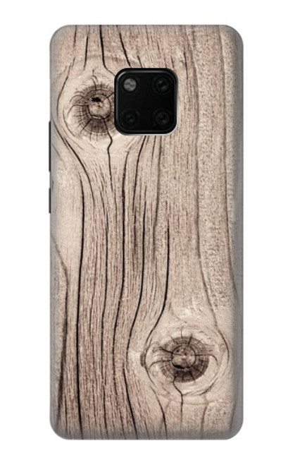 S3822 Graphique de la texture du bois imprimé Etui Coque Housse pour Huawei Mate 20 Pro