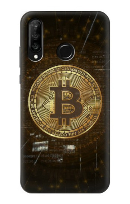 S3798 Crypto-monnaie Bitcoin Etui Coque Housse pour Huawei P30 lite