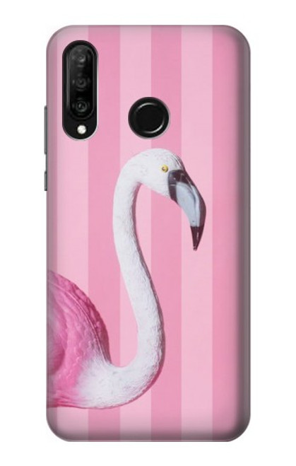 S3805 Flamant Rose Pastel Etui Coque Housse pour Huawei P30 lite