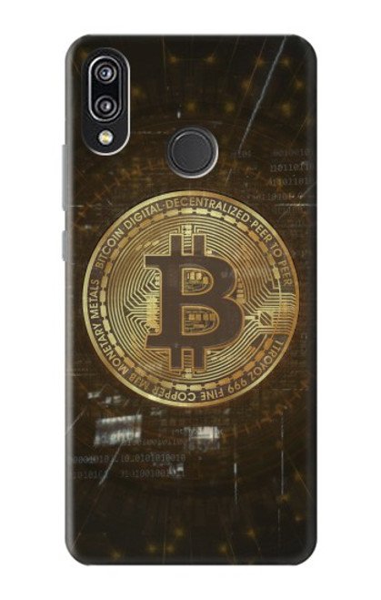 S3798 Crypto-monnaie Bitcoin Etui Coque Housse pour Huawei P20 Lite