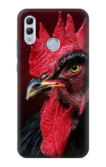 S3797 Poulet Coq Etui Coque Housse pour Huawei Honor 10 Lite, Huawei P Smart 2019