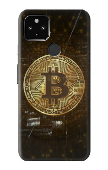 S3798 Crypto-monnaie Bitcoin Etui Coque Housse pour Google Pixel 4a 5G