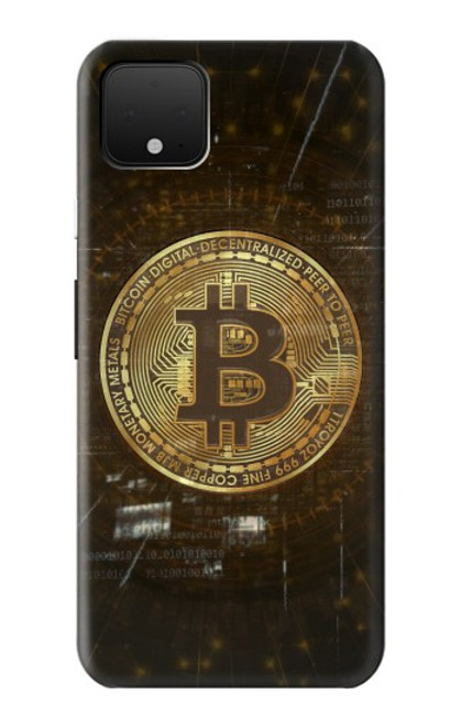 S3798 Crypto-monnaie Bitcoin Etui Coque Housse pour Google Pixel 4