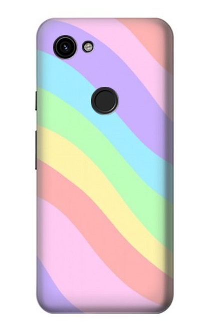 S3810 Vague d'été licorne pastel Etui Coque Housse pour Google Pixel 3a