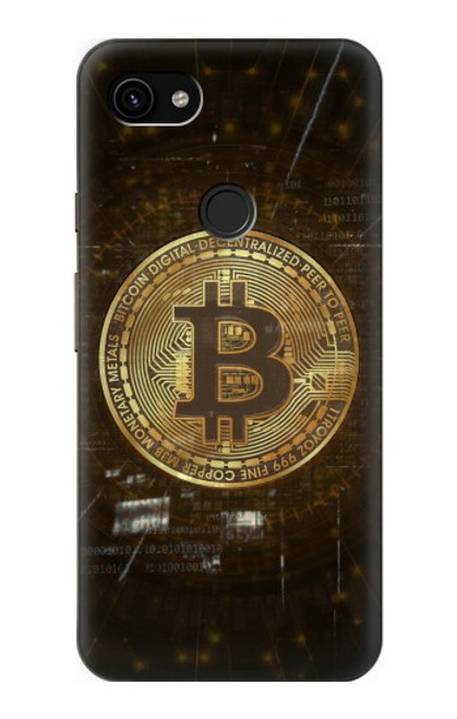 S3798 Crypto-monnaie Bitcoin Etui Coque Housse pour Google Pixel 3a XL