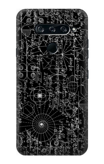 S3808 Tableau noir de mathématiques Etui Coque Housse pour LG V40, LG V40 ThinQ