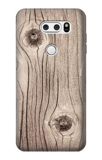 S3822 Graphique de la texture du bois imprimé Etui Coque Housse pour LG V30, LG V30 Plus, LG V30S ThinQ, LG V35, LG V35 ThinQ