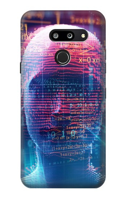 S3800 Visage humain numérique Etui Coque Housse pour LG G8 ThinQ