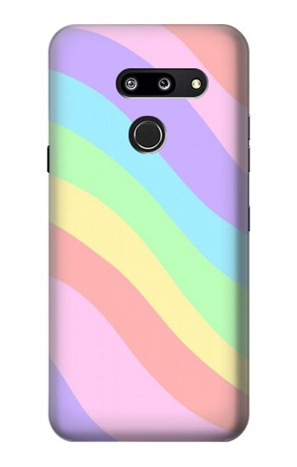 S3810 Vague d'été licorne pastel Etui Coque Housse pour LG G8 ThinQ