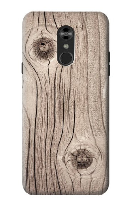 S3822 Graphique de la texture du bois imprimé Etui Coque Housse pour LG Q Stylo 4, LG Q Stylus