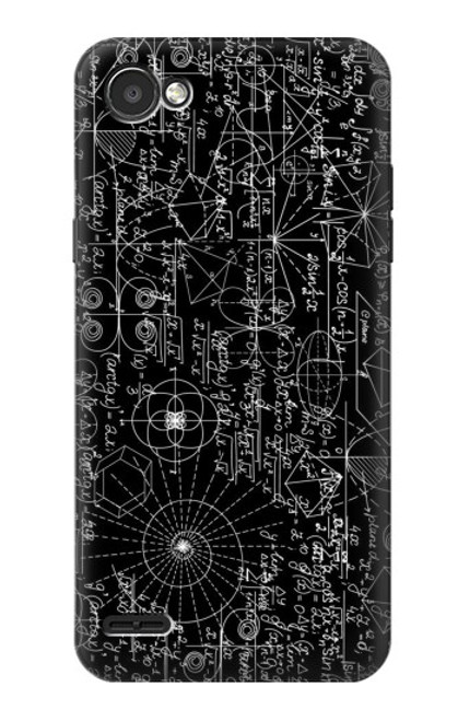 S3808 Tableau noir de mathématiques Etui Coque Housse pour LG Q6