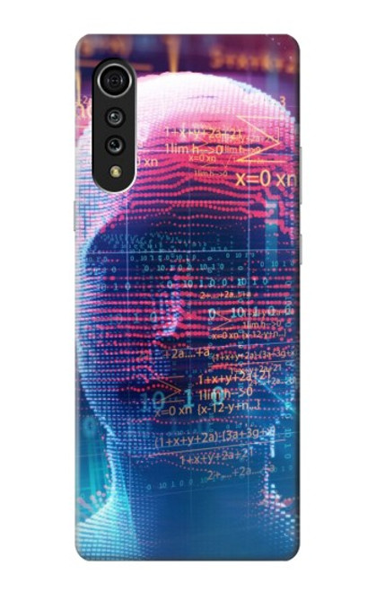 S3800 Visage humain numérique Etui Coque Housse pour LG Velvet