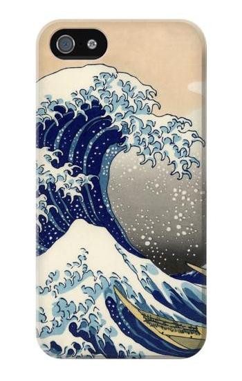 S2389 Hokusai The Great Wave off Kanagawa Etui Coque Housse pour iPhone 5 5S SE